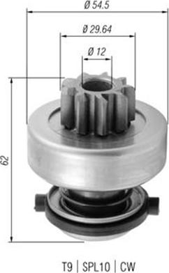 Magneti Marelli 940113020377 - Pignone, Motorino d'avviamento www.autoricambit.com