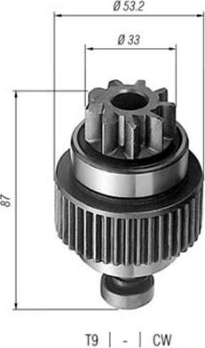 Magneti Marelli 940113020250 - Pignone, Motorino d'avviamento www.autoricambit.com