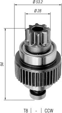 Magneti Marelli 940113020251 - Pignone, Motorino d'avviamento www.autoricambit.com