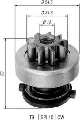 Magneti Marelli 940113020271 - Pignone, Motorino d'avviamento www.autoricambit.com