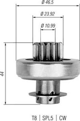 Magneti Marelli 940113020272 - Pignone, Motorino d'avviamento www.autoricambit.com