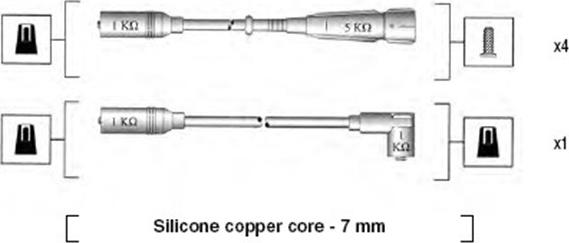 Magneti Marelli 941055040529 - Kit cavi accensione www.autoricambit.com