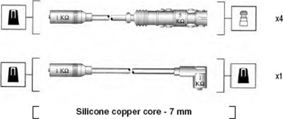 Magneti Marelli 941055050530 - Kit cavi accensione www.autoricambit.com