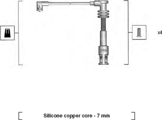 Magneti Marelli 941055210539 - Kit cavi accensione www.autoricambit.com