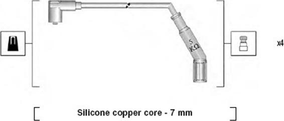 Magneti Marelli 941065060542 - Kit cavi accensione www.autoricambit.com