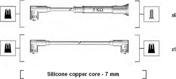 Magneti Marelli 941075040546 - Kit cavi accensione www.autoricambit.com