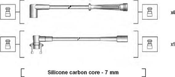 Magneti Marelli 941145180715 - Kit cavi accensione www.autoricambit.com