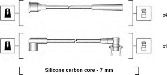 Magneti Marelli 941145360733 - Kit cavi accensione www.autoricambit.com