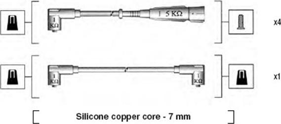 Magneti Marelli 941155120748 - Kit cavi accensione www.autoricambit.com