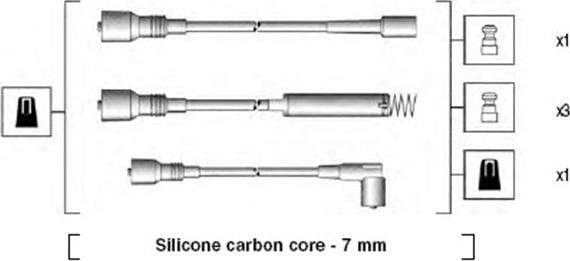 Magneti Marelli 941125160670 - Kit cavi accensione www.autoricambit.com