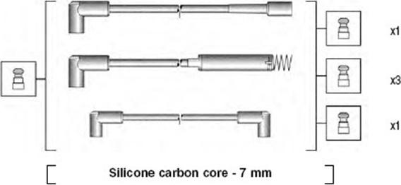 Magneti Marelli 941125180672 - Kit cavi accensione www.autoricambit.com