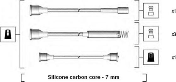 Magneti Marelli 941125250677 - Kit cavi accensione www.autoricambit.com