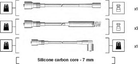 Magneti Marelli 941125280680 - Kit cavi accensione www.autoricambit.com