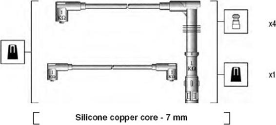 Magneti Marelli 941175130754 - Kit cavi accensione www.autoricambit.com