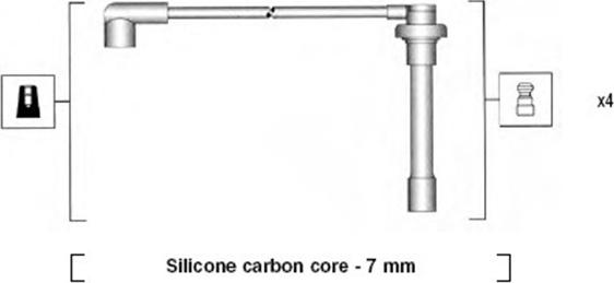 Magneti Marelli 941315050892 - Kit cavi accensione www.autoricambit.com