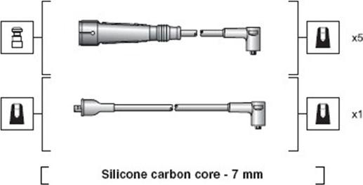 Magneti Marelli 941318111046 - Kit cavi accensione www.autoricambit.com