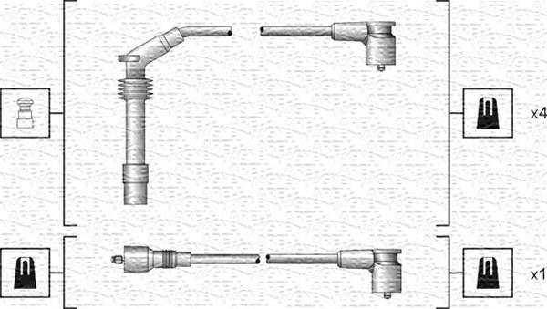 Magneti Marelli 941318111140 - Kit cavi accensione www.autoricambit.com