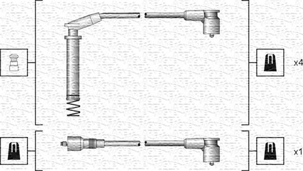 Magneti Marelli 941318111154 - Kit cavi accensione www.autoricambit.com