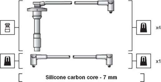Magneti Marelli 941318111264 - Kit cavi accensione www.autoricambit.com