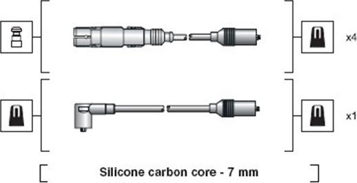 Magneti Marelli 941318111270 - Kit cavi accensione www.autoricambit.com