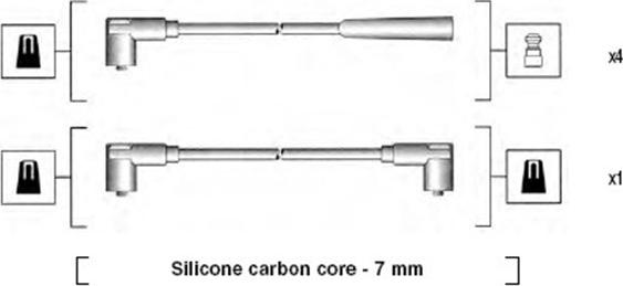 Magneti Marelli 941275010837 - Kit cavi accensione www.autoricambit.com