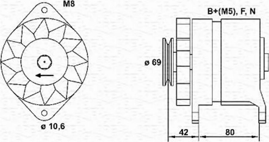 Magneti Marelli 943346046010 - Alternatore www.autoricambit.com