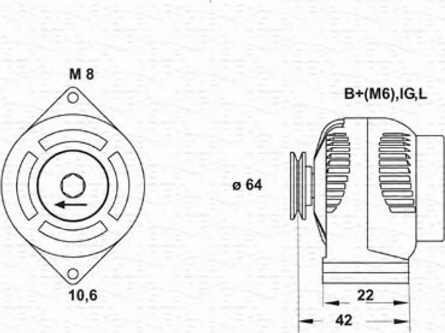 Magneti Marelli 943346068010 - Alternatore www.autoricambit.com