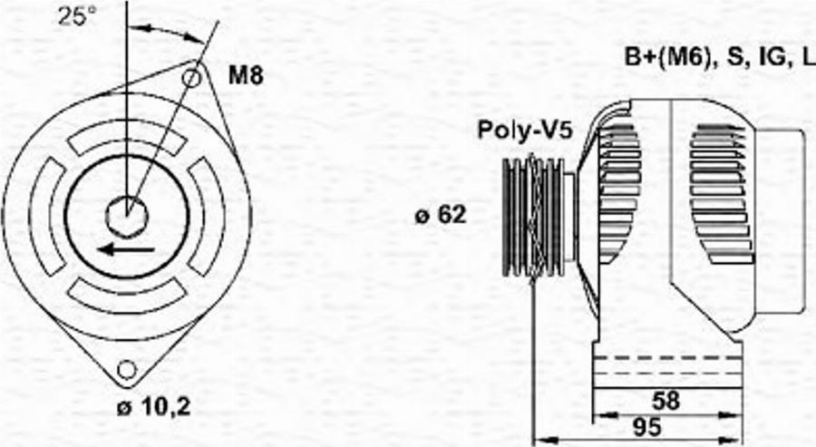 Magneti Marelli 943346028010 - Alternatore www.autoricambit.com