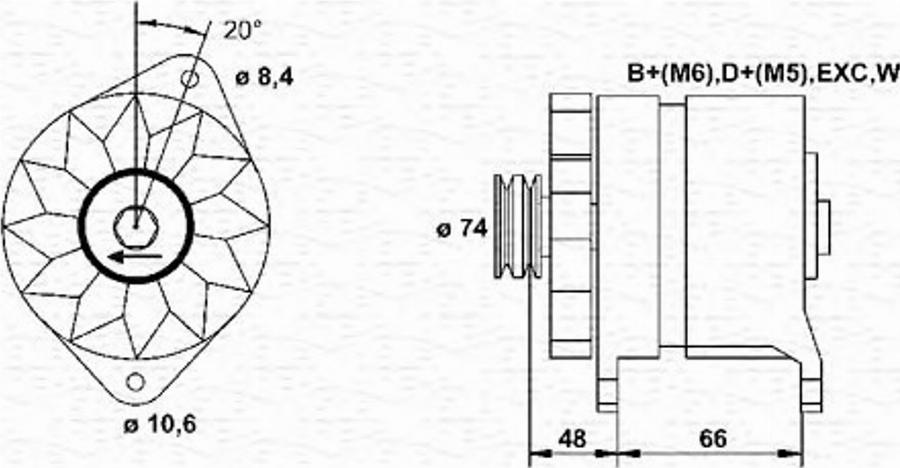 Magneti Marelli 943346129010 - Alternatore www.autoricambit.com