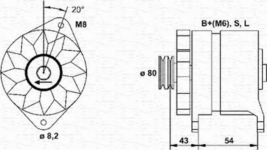 Magneti Marelli 943354007010 - Alternatore www.autoricambit.com