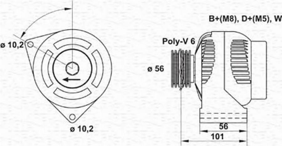 Magneti Marelli 943 35 402 201 0 - Alternatore www.autoricambit.com