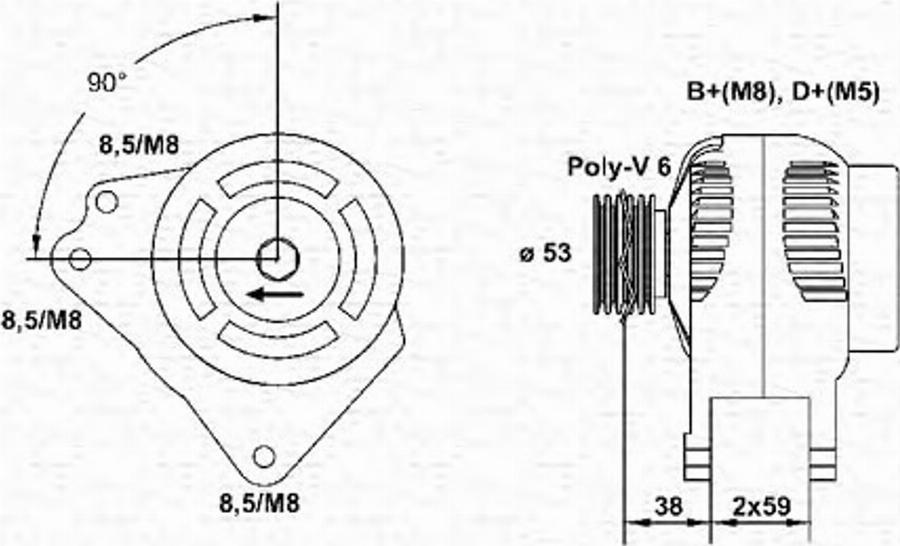 Magneti Marelli 943354136010 - Alternatore www.autoricambit.com