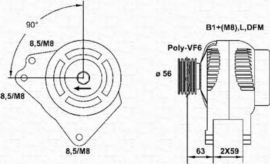 Magneti Marelli 943355060010 - Alternatore www.autoricambit.com