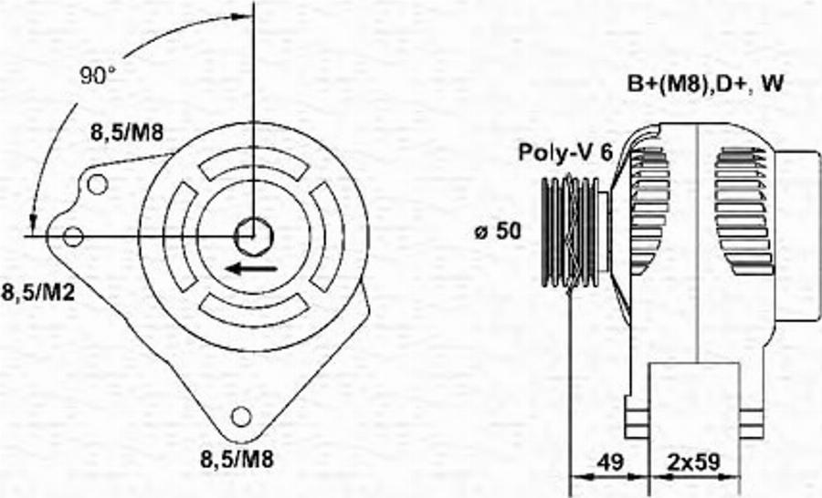 Magneti Marelli 943355004010 - Alternatore www.autoricambit.com