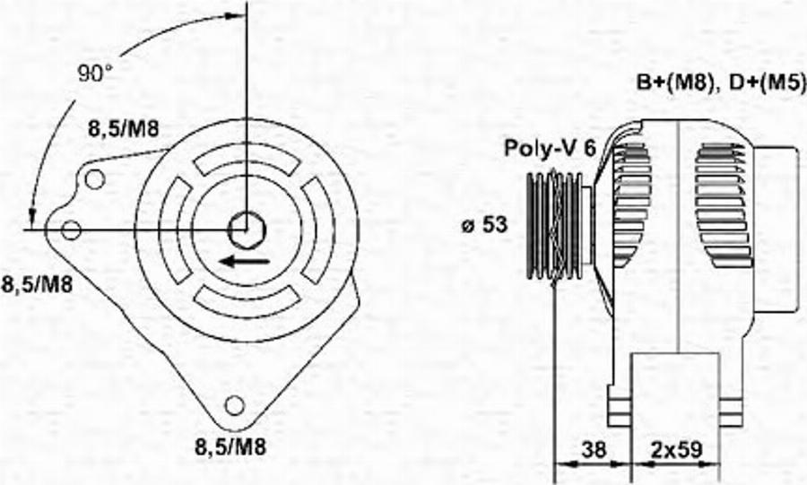 Magneti Marelli 943355002010 - Alternatore www.autoricambit.com