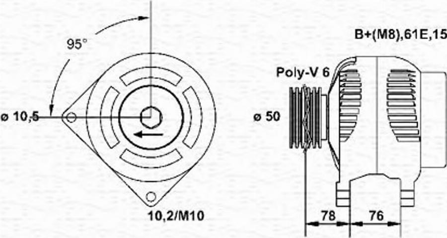 Magneti Marelli 943355026010 - Alternatore www.autoricambit.com