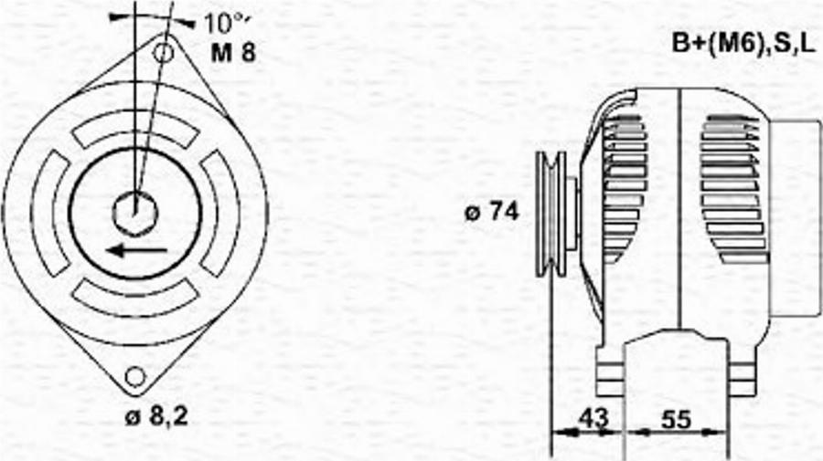 Magneti Marelli 943355182010 - Alternatore www.autoricambit.com