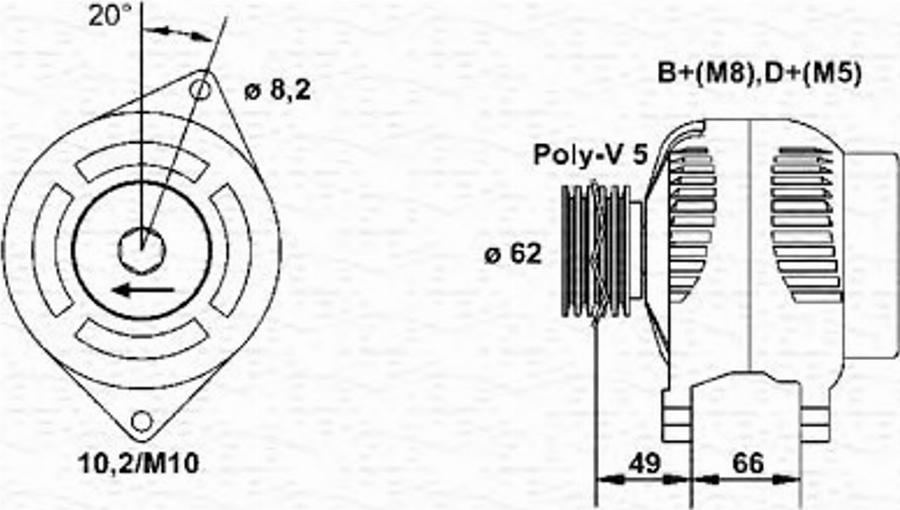 Magneti Marelli 943356995010 - Alternatore www.autoricambit.com