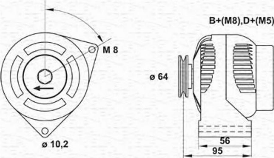 Magneti Marelli 943356943010 - Alternatore www.autoricambit.com