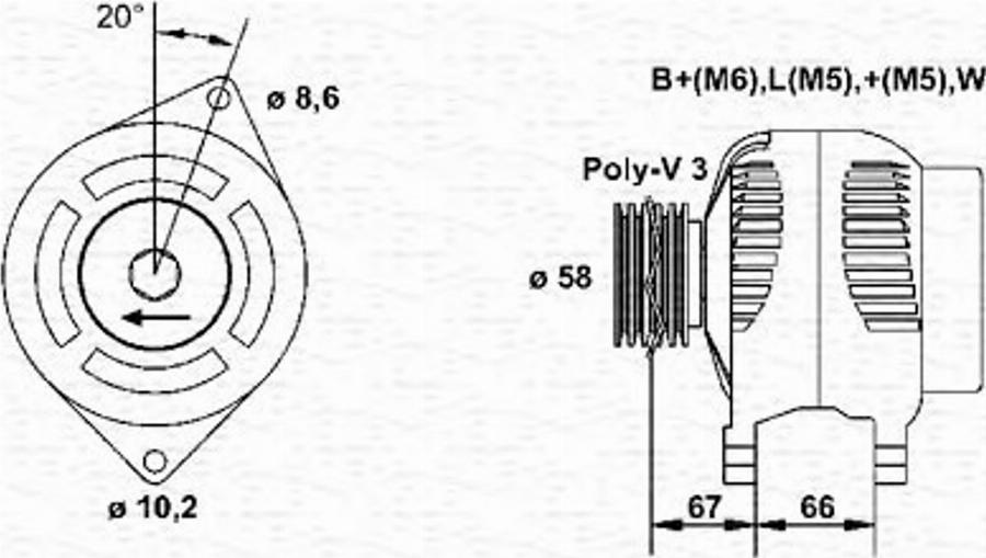 Magneti Marelli 943356959010 - Alternatore www.autoricambit.com