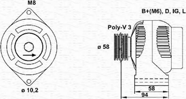 Magneti Marelli 943356939010 - Alternatore www.autoricambit.com