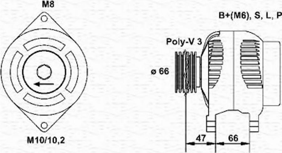 Magneti Marelli 943356935010 - Alternatore www.autoricambit.com