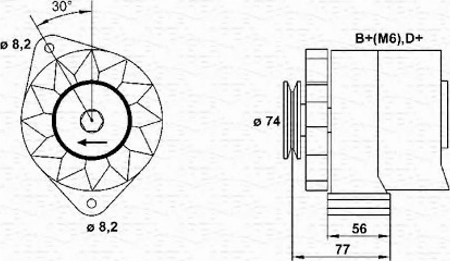 Magneti Marelli 943356548010 - Alternatore www.autoricambit.com