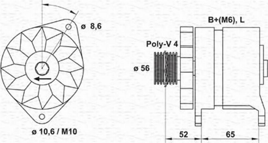 Magneti Marelli 943356560010 - Alternatore www.autoricambit.com