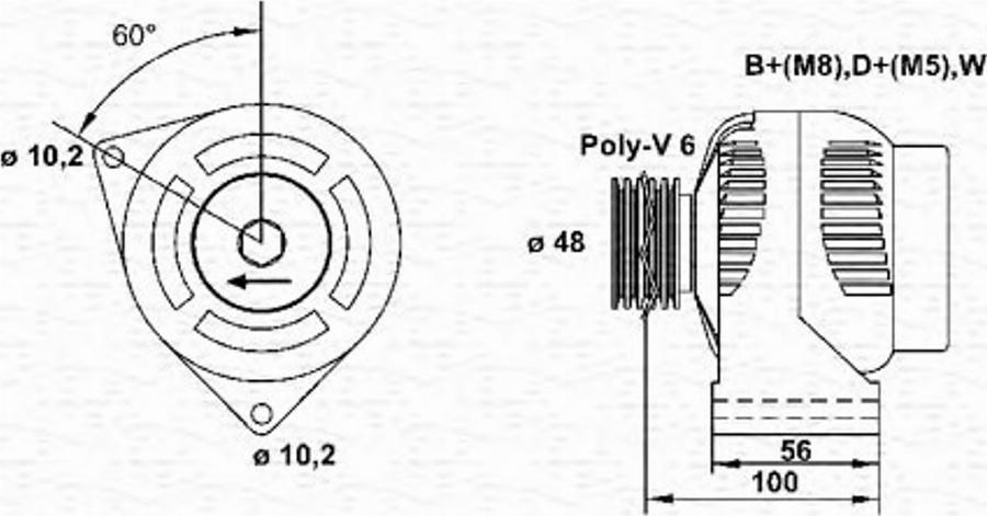 Magneti Marelli 943356513010 - Alternatore www.autoricambit.com