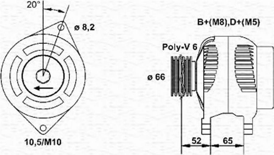 Magneti Marelli 943 35 657 401 0 - Alternatore www.autoricambit.com