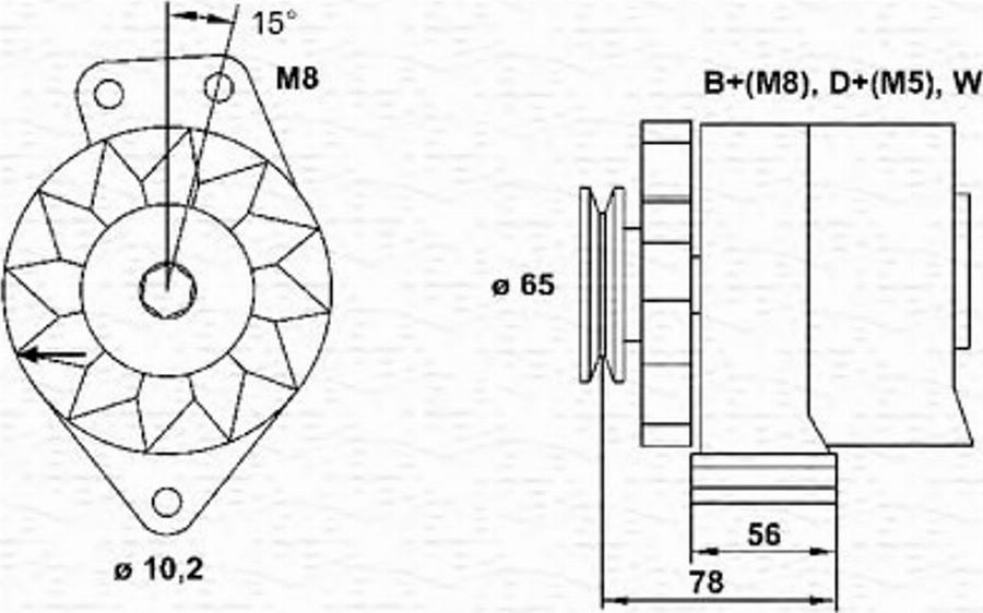 Magneti Marelli 943356681010 - Alternatore www.autoricambit.com