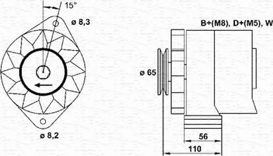 Magneti Marelli 943356682010 - Alternatore www.autoricambit.com