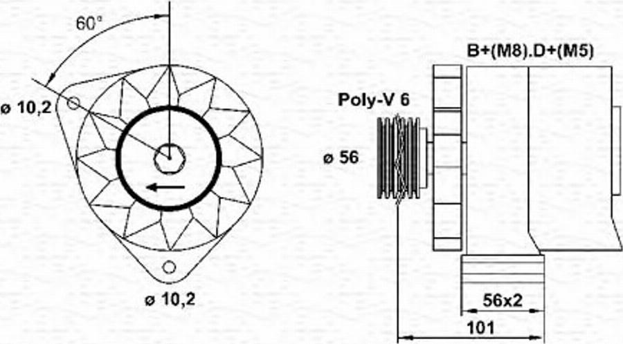 Magneti Marelli 943356626010 - Alternatore www.autoricambit.com