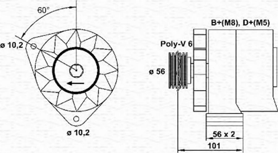 Magneti Marelli 943 35 681 101 0 - Alternatore www.autoricambit.com